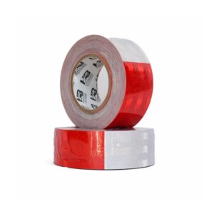 Cinta Reflejante Roja con Blanco 2″ Hb 25 Mts