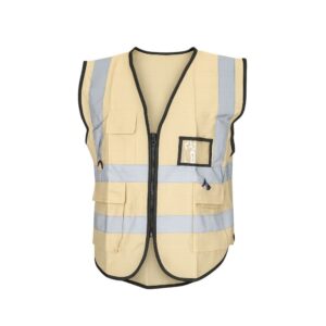 Chaleco Rescatista con Cinta Refrejantes Hb “beige” Sp