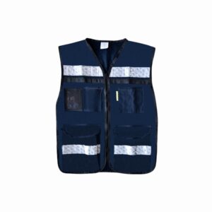 Chaleco Rescatista con Cintas Reflejantes “azul Petroleo”