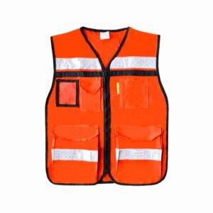 Chaleco Rescatista con Cintas Reflejantes “naranja”