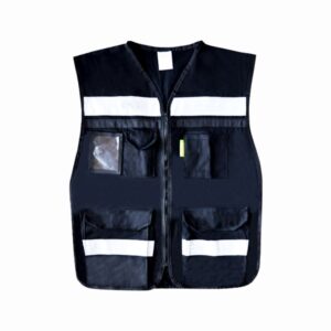 Chaleco Rescatista con Cintas Reflejantes “negro”