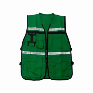 Chaleco Rescatista con Cintas Reflejantes “verde”