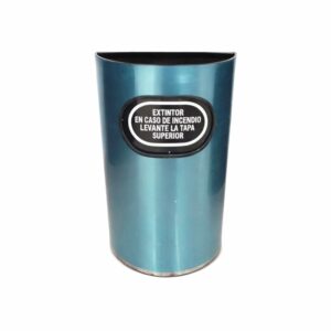 Portaextintor 10 lb. CO₂ Media Luna Acero Inoxidable