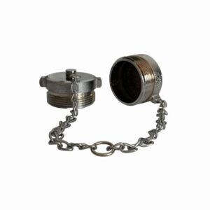 Tapon Toma Siamesa Macho 2.5″ Nst Cromo Metal C/Cade (pza)